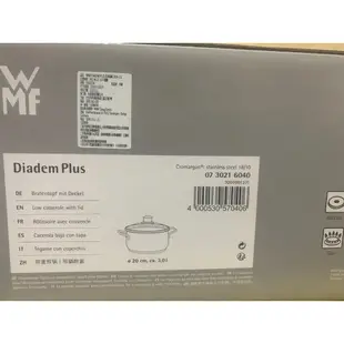 WMF DIADEM PLUS不鏽鋼低身湯鍋20cm(3.0L)含蓋//德國WMF 14cm單手鍋0.9L
