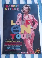 HARRY STYLES - 2023 AUSTRALIA TOUR - SIGNED AUTOGRAPHED LAMINATED TOUR POSTER