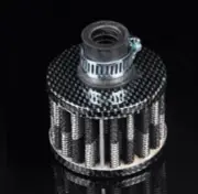 1 Pc Car Carbon Mini Air Intake Crankcase Breather Filter Valve Cover Tank-12mm (for: Mini)