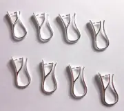 Jewelry Making Light Silver Beads Findings Smooth Pinch Bail Earring Hook Wire