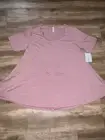 Lularoe Perfect T Solid Pink Mauve XL 18/20 20/22 Full Tunic New ❤️ Top XL NWT