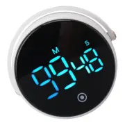 (White)Digital Kitchen Timer Magnetic Large LED Display Countdown Timer
