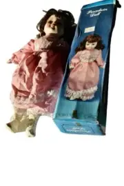 Vintage Kmart Porcelain Collector Doll in Box 16in