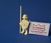 Wooden knight Waldorf toy castle Medieval soldier Erzgebirge Ostheimer Lego size
