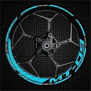 for MT-09 MT09 MT 09 Motorcycle Reflective Wheel Sticker Racing Rim Stripe Tape Decal Waterproof Accessories (Color : MT-092)