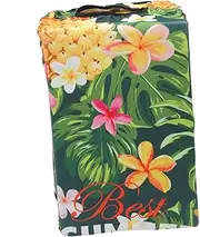 [ifundom] Stylish Elastic Luggage Protector Cover with Cartoon Patterns Durable Suitcase Rain Cover for Travel Dust Protection and Easy Identification for Tropical Adventures