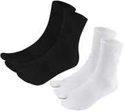 HAPINARY Cushioned Toe Socks Women Toe Socks Toe Separated Non-skid Silicone for Comfortable Fit