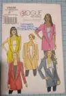VOGUE PATTERNS Sizes mainly 6-14 with some 18-22