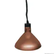 F.H.E Pull Down Heat Lamp Antique Copper 270Mm Round HYWBL09