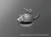 Clockwork Rat Mouse Creature Monster Manual 28mm Scale DND D&D Miniature SB