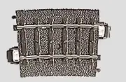 Marklin 24107 Ho Scale Curved Track with Ballast R1 Radius 360 mm. 7.5°