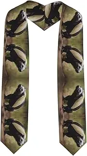 [EdWal] Cute Honey Badger print Graduation Stole and Sash Class for Unisex Adult Honor Stole Honor Stole of 2025