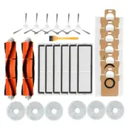 Accessories Kit for Omni 2 /C102CN S10+ Vacuum Cleaner Main Side Brush Filter Mop Pad Dust Bag