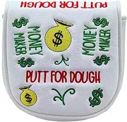 [Foretra] Golf Putter Cover - Magnetic Blade Mallet Putter Cover - Putt for Dough Golf Club Covers for Men Women Golfer Accessories Fits Scotty Ping Taylormade Callaway Odyssey