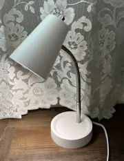Desk Lamp NWOT White Modern Electric Lamp With Charger Port