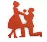 Proposal Wedding fondant cake cutter cookie cutter