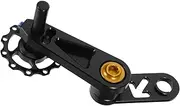 Anneome Aluminum Alloy Chain Tensioner for Bicycles Rear Derailleur Adjuster Chain Security for Single Speed Folding Bikes