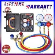 HVAC R134A A/C Manifold Gauge Sets Air Conditioner Pump Service Kit R22 R410a