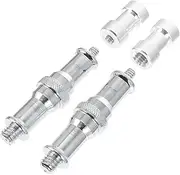 QUMIIRITY 2Sets Cold Shoe Adapter to Spigot Screw Converter for Camera Tripods and Light Stands Durable and Lightweight Easy to Install Included