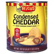 Ricos Condensed Cheddar Cheese Sauce 107 oz Can – Bulk Nacho Dip