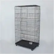 Birdcage Large Parrot Cage Household Bird Cage Pigeon Budgerigar Feeding Cage Suitable for Bird Feeding, Canary, Parakeet, Parrot Bird Cage (White)
