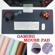 Leather Gaming Keyboard Mouse Pad Double-sided Waterproof Anti Slip Desk Mat