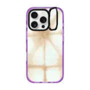 iPhone 16 Pro Impact Ring Stand Case MagSafe Compatible Golden Shibori iPhone Case
