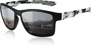 [Flux] FX21 Ultra Lightweight Polarized Sports Sunglasses for Men and Women UV400 Protection Active Lifestyles