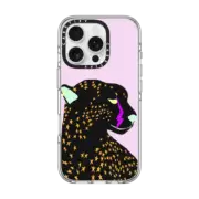 iPhone 16 Pro Clear Case MagSafe Compatible PUNK CHEETAH