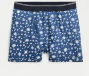 J. Crew, (AG203), knit boxer brief in snow flake pattern, Size: S