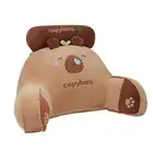 Plush Backrest Pillow Capybara Bed Cushion Support Reading Back Rest Arms Chair