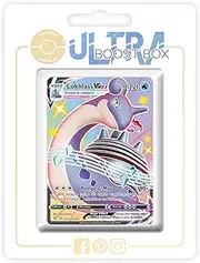 my-booster SWSH045-FR25-UB-SV111 Lokhlass VMAX (Lapras VMAX) SV111/SV122 Dazzling Secret Full Art Myboost X Epée et Bouclier, 4.5 Destinées Radieuses, Box of 10 French Pokémon Cards