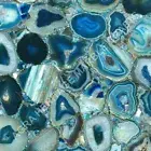 37" x 22'' Blue Agate Stone Top Center Table Home Arts