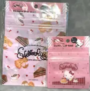 HELLO KITTY SANRIO APPLE PIE CAKES FANCY ZIP BAGS Set of 2 (Desserts)