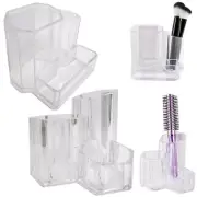 2 Clear Cosmetic Organizer Cases for Storage Jewelry Makeup Holder Box Vanity