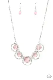 Paparazzi Elliptical Enchantment Pink Necklace NWT