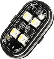 Car Led Strobe Light Strobe Light with Remote Control, Wireless, High Brightness Warning Lamp, Compact, Lightweight, Suitable, 42×25×12.5mm/1.65x0.98x0.49 Inches, for Car Motorcycle