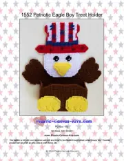 Patriotic Eagle Treat Holder-Plastic Canvas Pattern or Kit