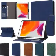 For iPad 5/6/7/8/9/10/11th Gen Air 5 Pro 11" Smart Stand Case Cover w/Pen Holder