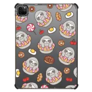 iPad Pro 11-inch (3rd/4th gen) iPad Impact Case Sloth Strawberry Donut with Chocolate Cake & Candy