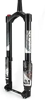 26/27.5/29 Inch MTB Air Suspension Inverted Fork Thru Axle 15x110mm Snow Beach Bike Suspension Fork Travel 120mm Rebound Adjust Mountain Bike Fork