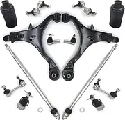 14Pcs Front Lower Control Arm Tie Rod Boot Sway Bar Link Suspension Compatible With CR-V 2002 2003 2004 2005 2006