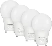 GU24 LED Light Bulb, 60W Equivalent, Dimmable 2 Prong Light Bulbs, 2700K Warm Wh