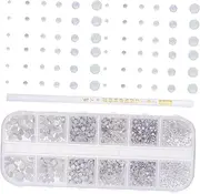 WOFASHPURET 1 Set Nail Charms for Women Compartment Nail Art Gems Decorative Jewels for DIY Manicure for Themed Parties and Special Occasions
