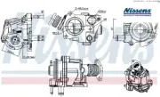 EGR GAS RECIRCULATION VALVE NIS98424 NISSENS I
