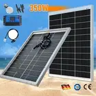 12V 350 Watt Fixed Bifacial Solar Panel Kit Mono Home Caravan Camping Charging
