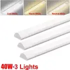 3x4FT 120cm LED Slim Ceiling Batten Tube Light Dimmable Linear Fluro Fluorescent