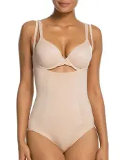 [Spanx] Oncore Open Bust Bodysuit in Beige