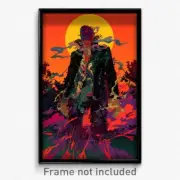 Art Poster - Sharp Warren (Psychedelic Trippy Weird 11x17 Print)