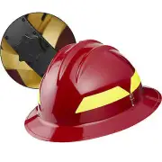 XL Brim Red Hat Bullard Wildland Fire Helmet with Ratchet Suspension